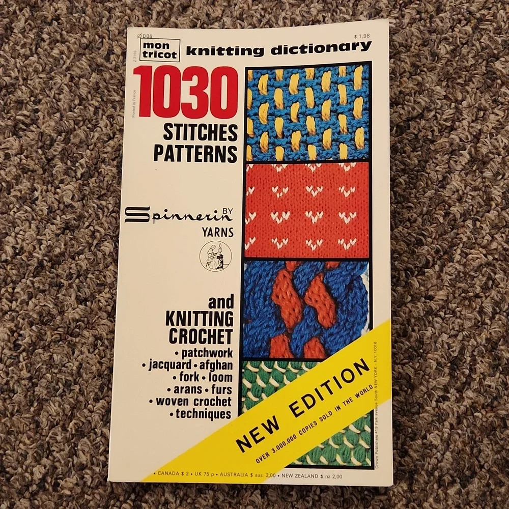 Vintage Mon Tricot Knitting Dictionary